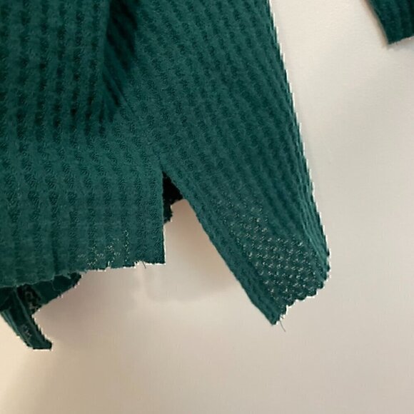 BP NORDSTROM Plus Size Waffle Knit Cowl Neck Top Dark Green Long Sleeve Tunic 4X - Picture 9 of 13